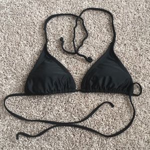 Black triangle bikini top size medium